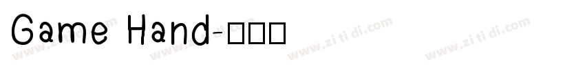 Game Hand字体转换